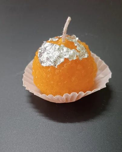 Motichoor Laddu Candles – Premium Wax - Pack of 2