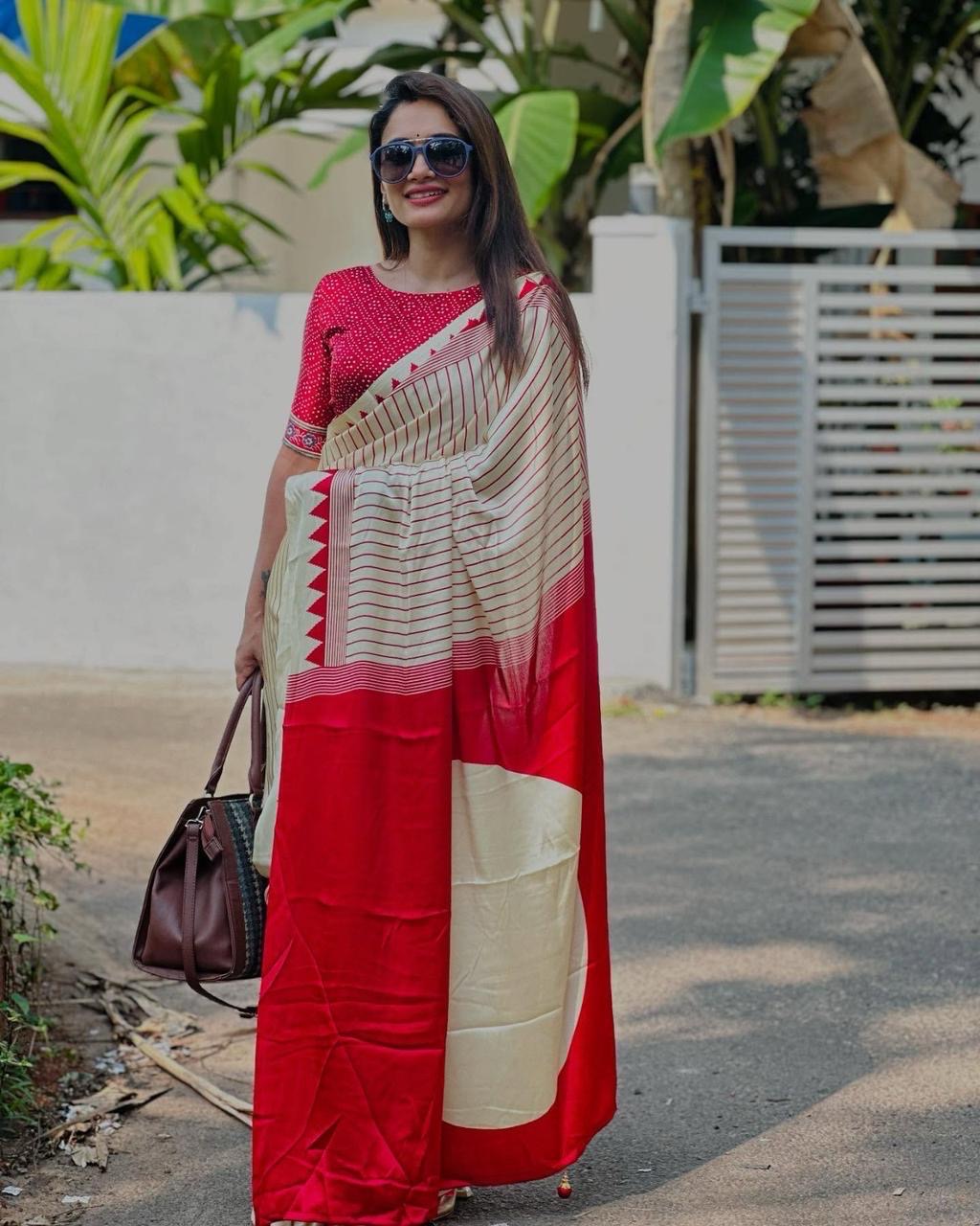 Pure Gajji Soft Silk saree
