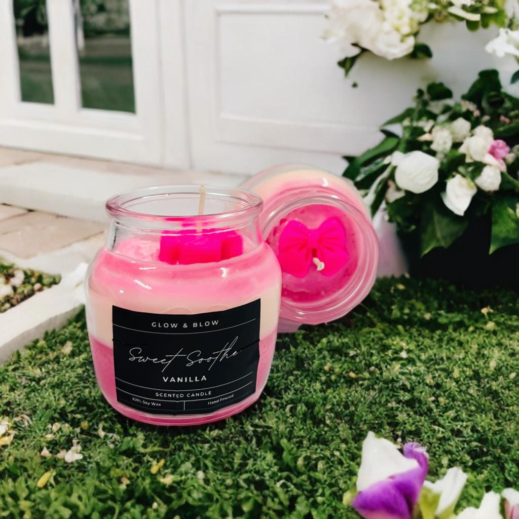 Home  Screw Jar  Aromahpure Soy Wax Jar Candles, 55 Hours Burning IN DIFFERENT COLOUR AND FRAGRANCE