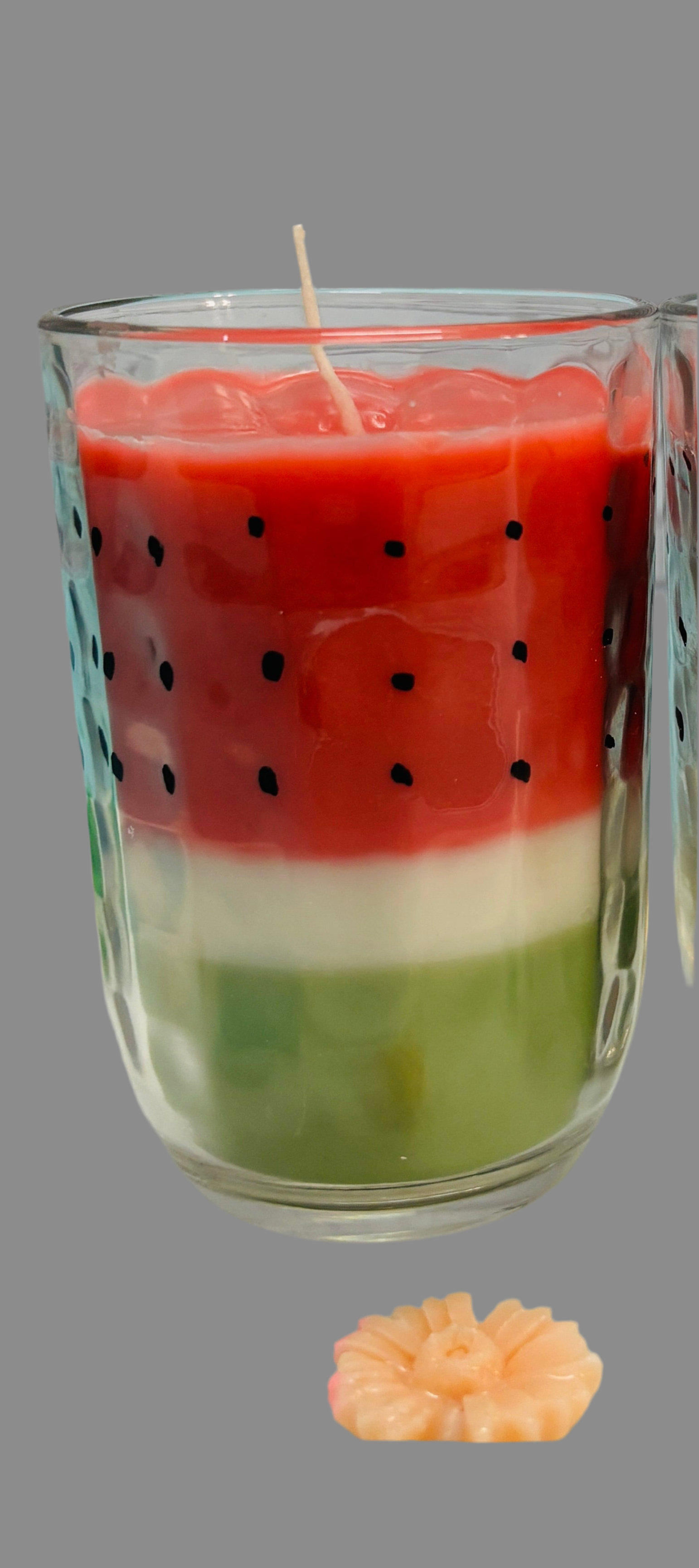 Watermelon Splash Candle by GLOW & BLOW, Watermelonragrance, Fun & Playful Candles, Handpoured with Soy Wax