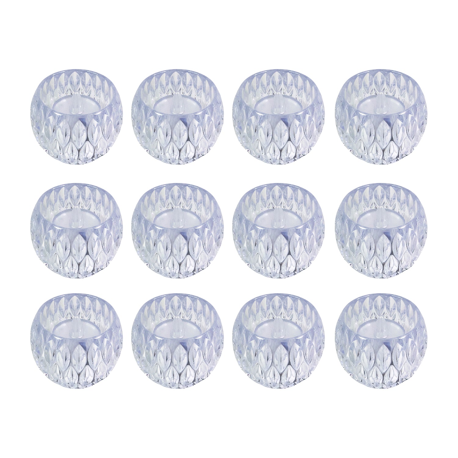 Set Of 12 Crystal Style Led Decorative Lamps  Candle